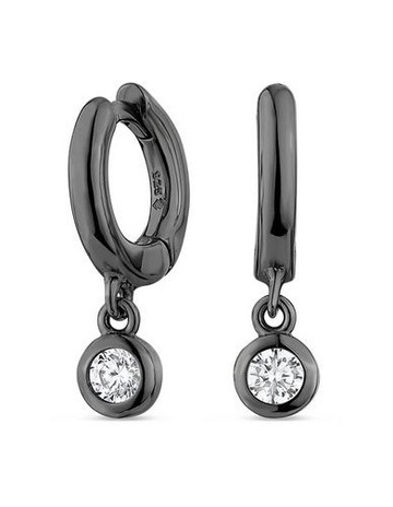 White Diamonds in Black Rhodium colour