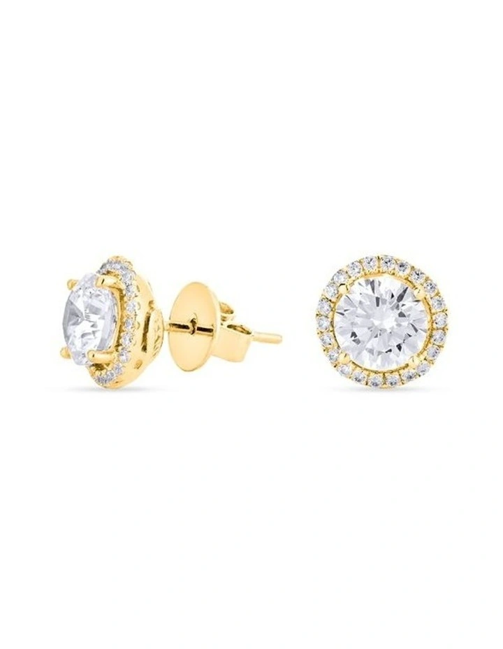 Halo Stud Earrings image 1