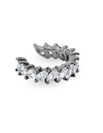 White Diamonds in Black Rhodium colour
