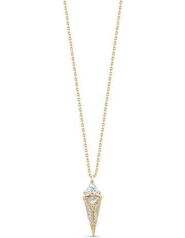 White Diamonds in 18K Gold colour