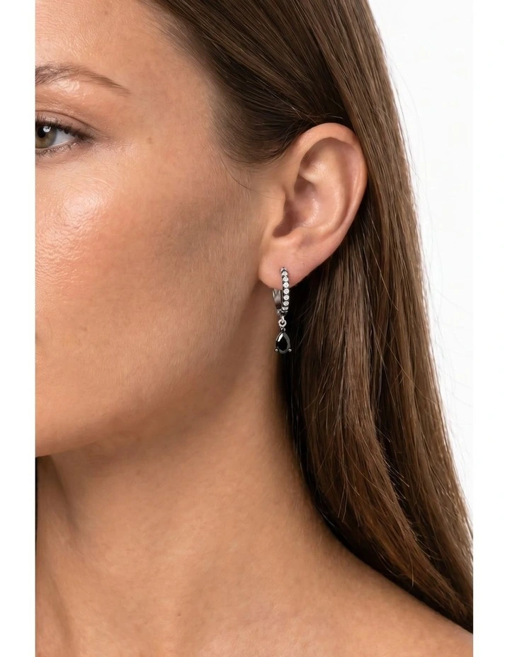 Pure Drop Huggie Earrings image 2