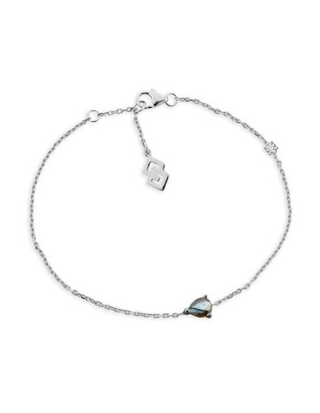 Labradorite in Sterling Silver colour