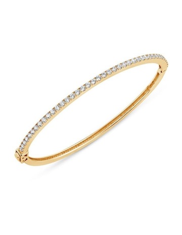White Diamonds in 18K Gold colour
