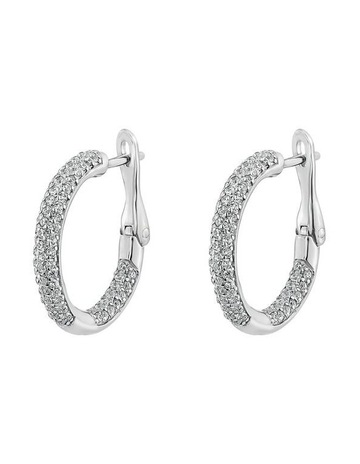 White Diamonds in Sterling Silver colour