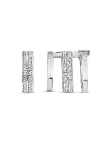 White Diamonds in Premium Silver Rhodium colour