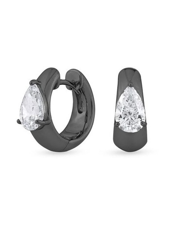White Diamonds in Black Rhodium colour