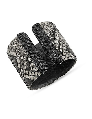 Python Steel Diamonds in Premium Black Rhodium colour