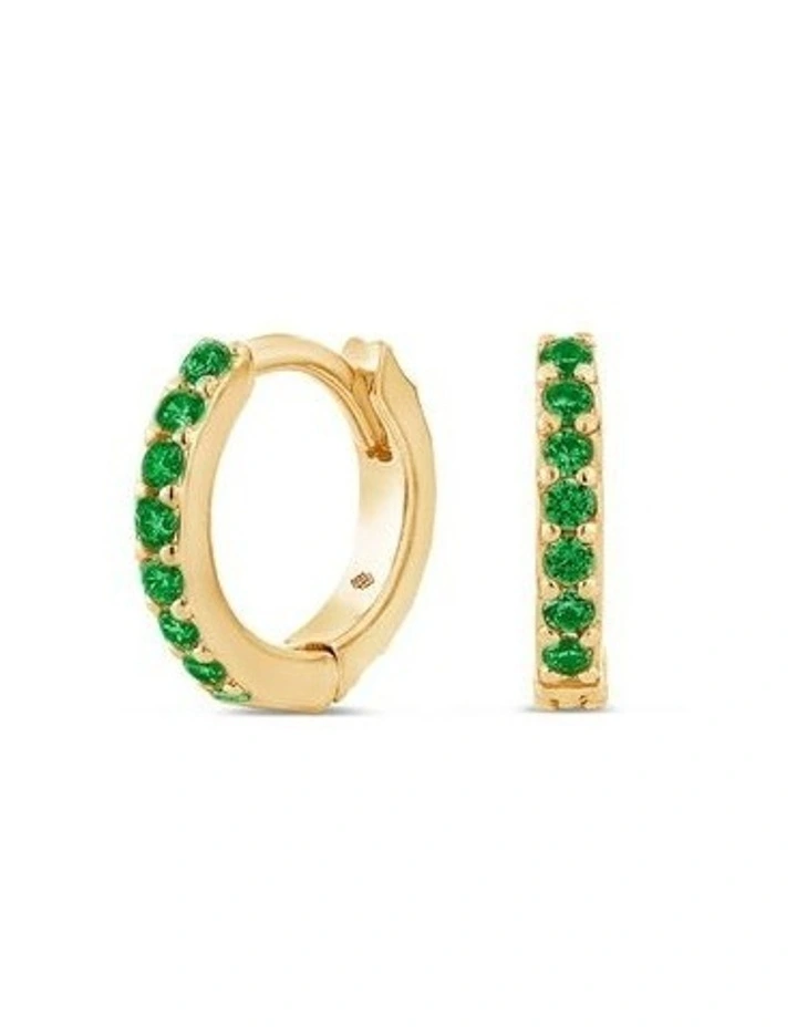 Light Huggie Earrings image 1