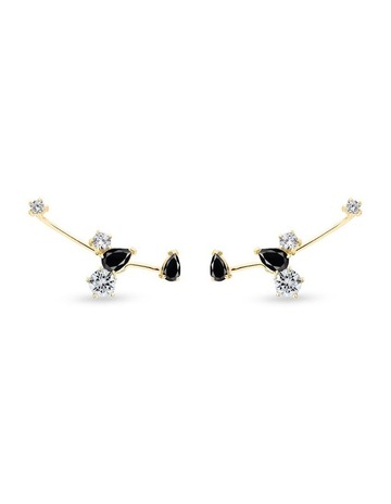 Black & White Diamonds in 18K Gold colour