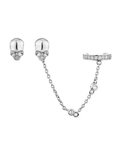 Peace Stud Ear Cuff Set
