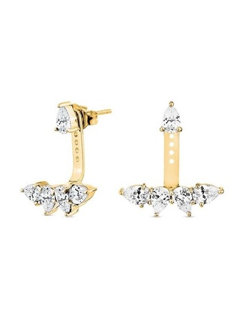 White Diamonds in 18K Gold Vermeil colour