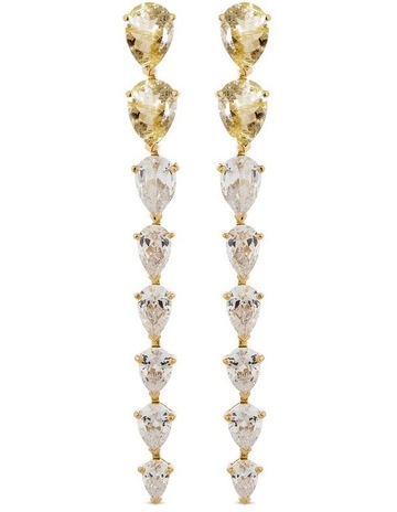 Gold Rutile & White Diamonds in 18K Gold colour