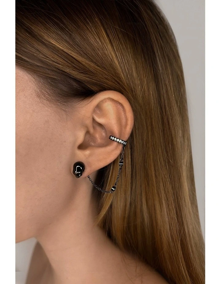 Peace Stud Ear Cuff Set image 2