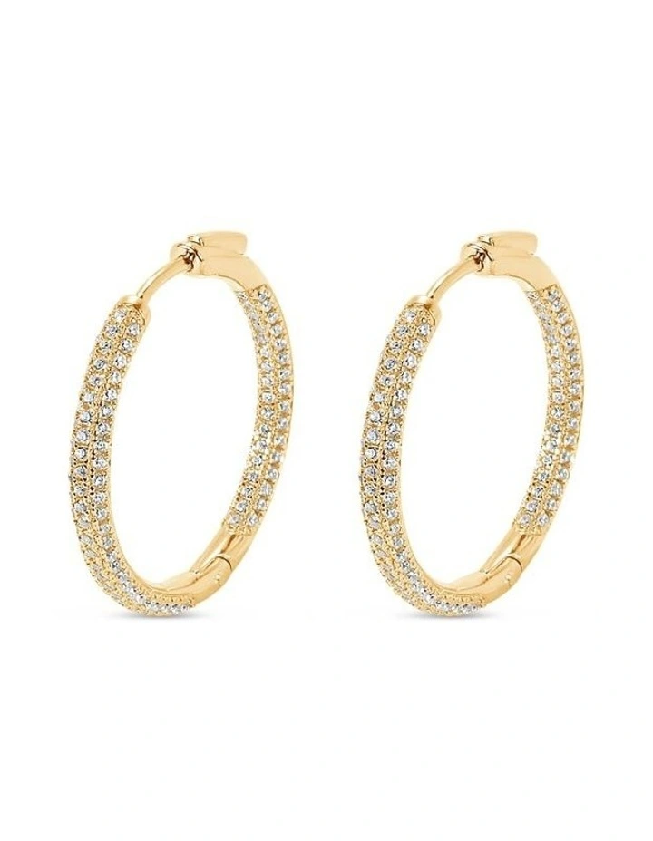 Pursuit Pave Hoops Petite image 1