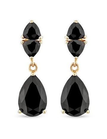 Black Diamonds in 18k Gold colour