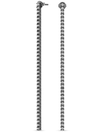 White Diamonds in Black Rhodium colour