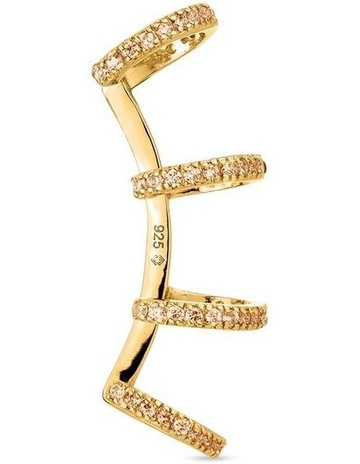 Champagne Diamonds in 18K Gold Vermeil colour