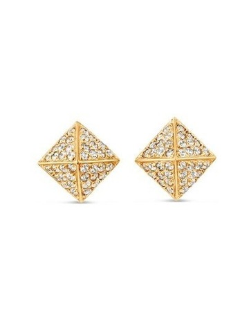 White Diamonds in 18K Gold colour
