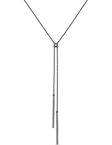 White Diamonds in Black Rhodium colour