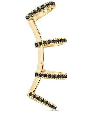 Black Diamonds in 18k Gold Vermeil colour