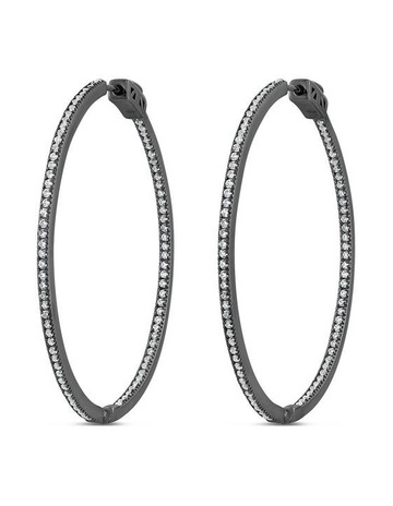White Diamonds in Black Rhodium colour