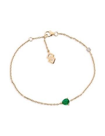 Emerald in 18K Gold colour