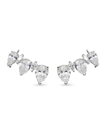 White Diamonds in Sterling Silver colour