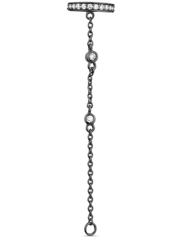 White Diamonds in Black Rhodium colour
