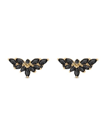 Black Diamonds in 18k Gold colour