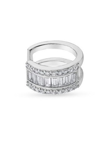 White Diamonds in Sterling Silver colour