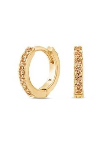 Champagne Diamonds in 18K Gold Vermeil colour
