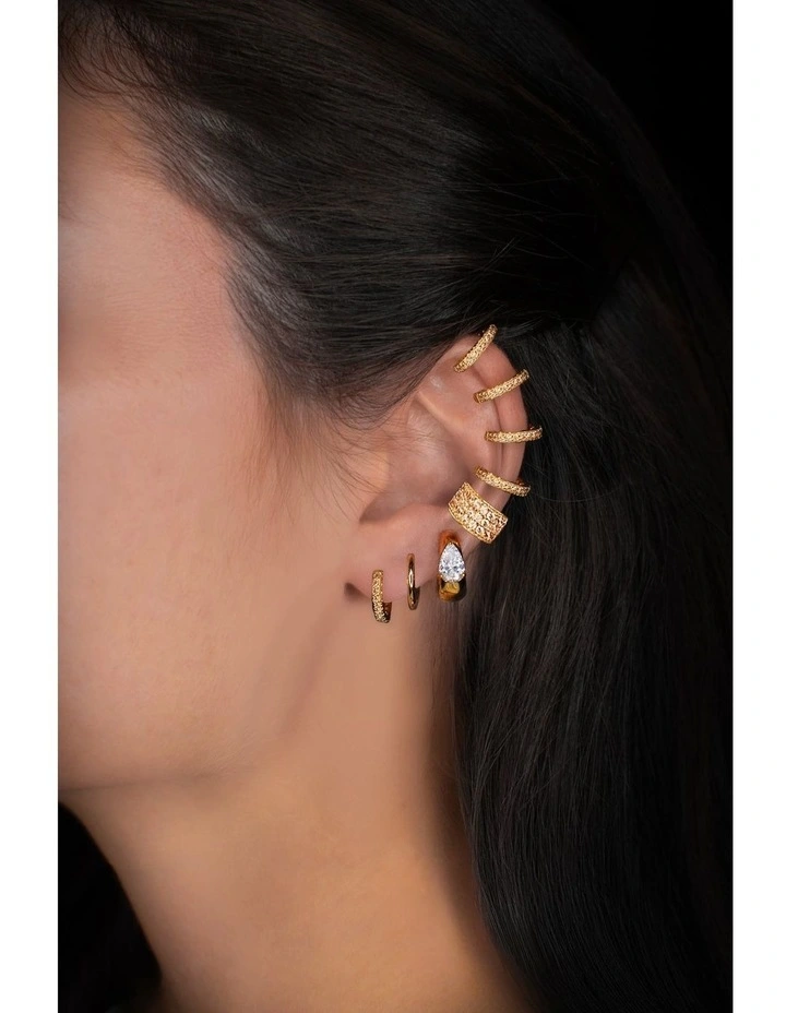 Light Huggie Earrings image 2