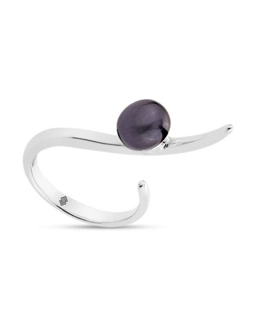 Black Pearl in Sterling Silver colour