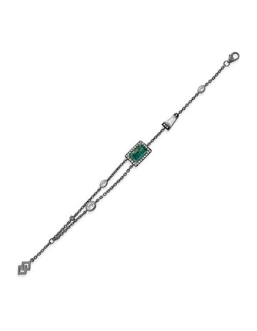 Chrysocolla in Black Rhodium colour