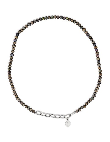Black Pearls in Sterling Silver colour