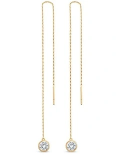 Minx Solitaire Drop Earrings