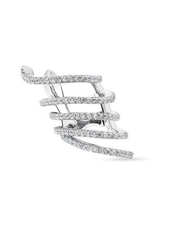 White Diamonds in Sterling Silver colour