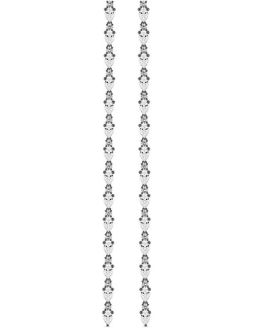 White Diamonds in Black Rhodium colour