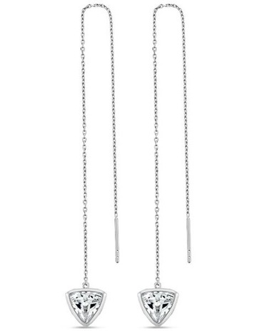 White Diamonds in Sterling Silver colour