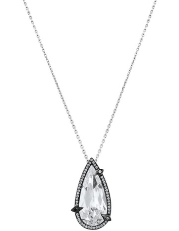 Natural Black Diamond & White Diamond in Platinum colour
