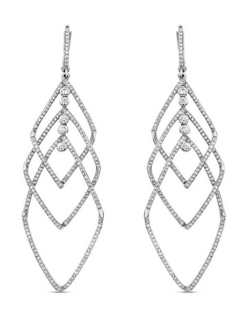White Diamonds in Sterling Silver colour