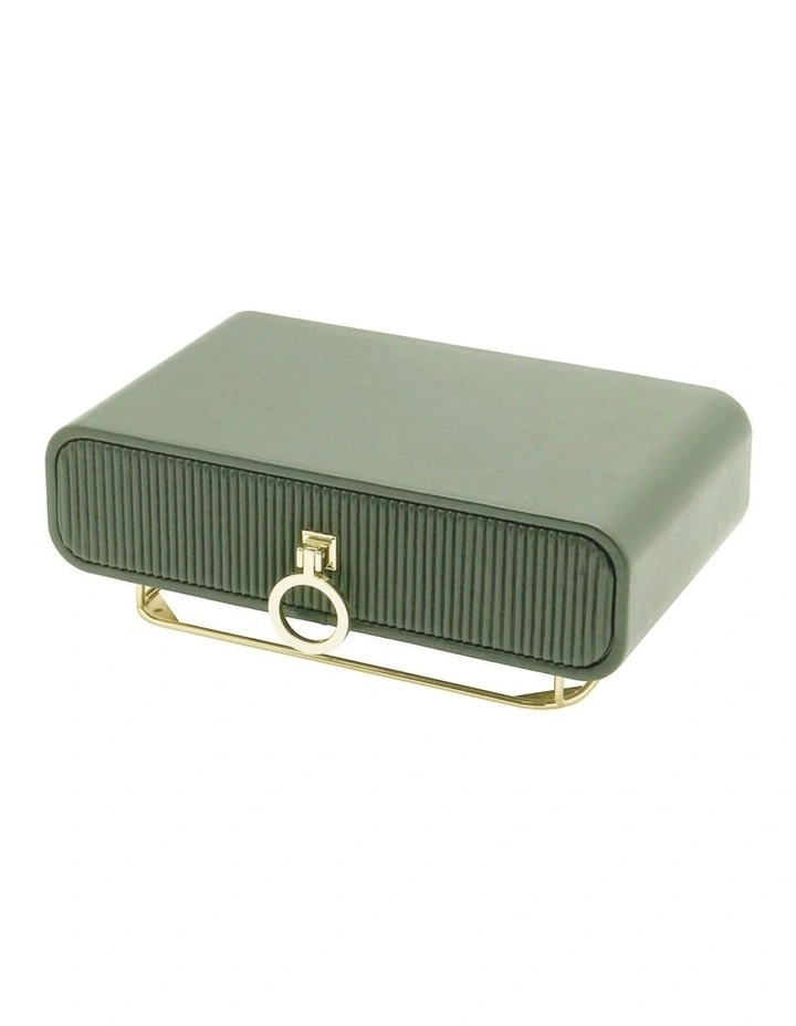 CAMILLE Sage Green Jewellery Box image 1