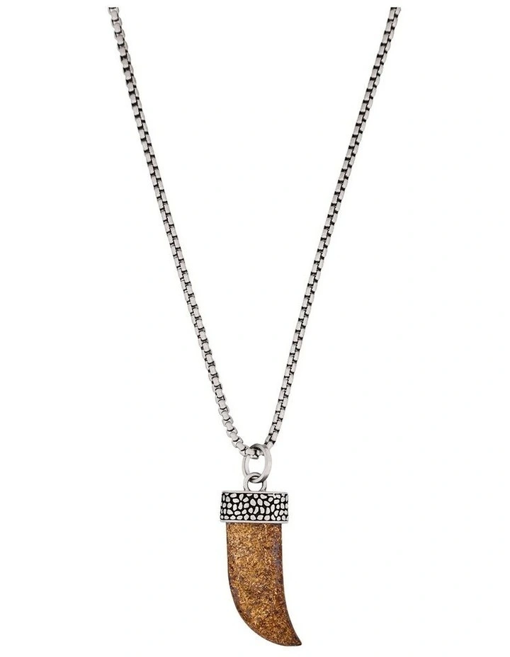 Bronzite Shark S Tooth Pendant image 1