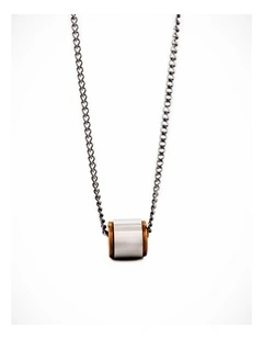 Stainless Steel/Rose Gold Pendant/Chain
