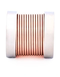 Steel Ion Plated Rose Gold Bead