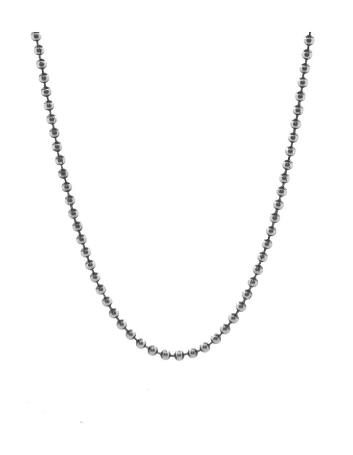 Sterling Silver Oxidized Chain 55CM image 1