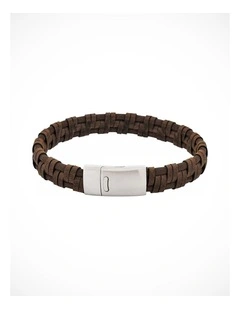 Braided Italian Leather Bracelet