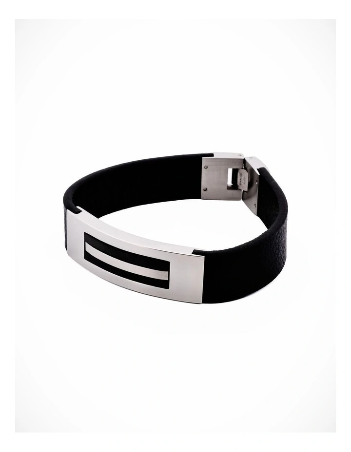 Stainless Steel/Leather Bracelet image 2
