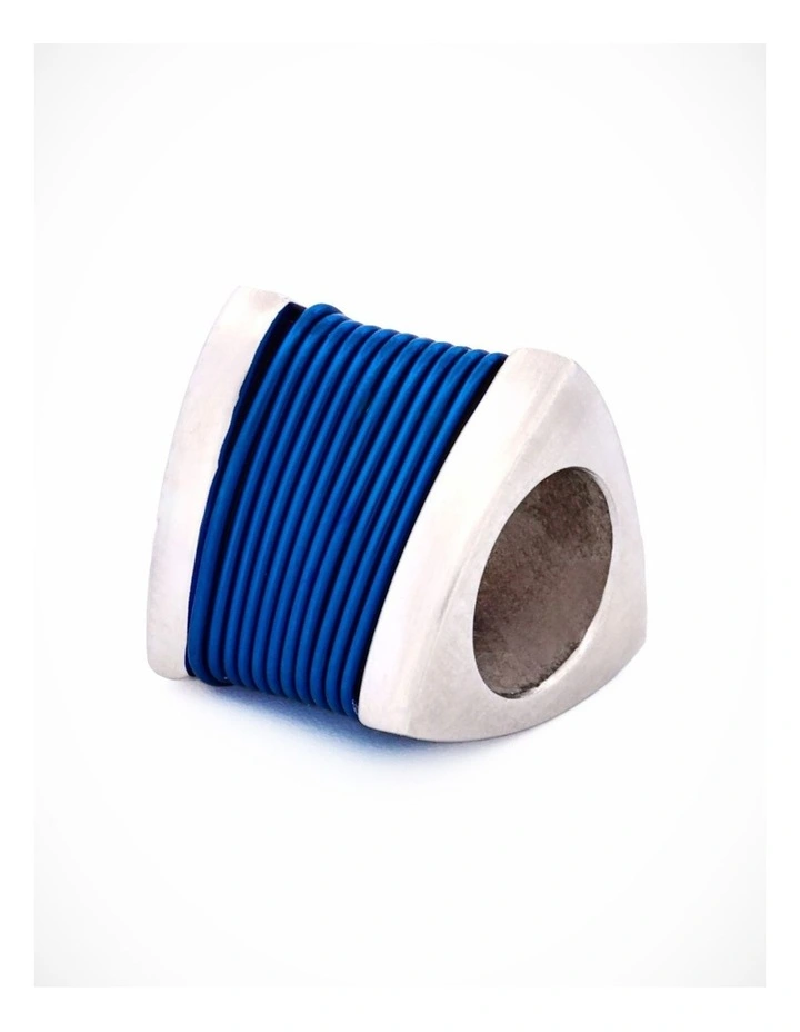 Steel Ion Plated Blue Bead image 2