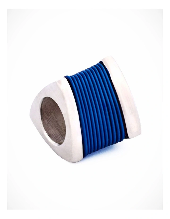Steel Ion Plated Blue Bead image 3